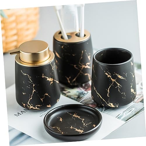 Beatifufu Perfect for Boys and Girls Toothbrush Holder Soap Dispenser Set
