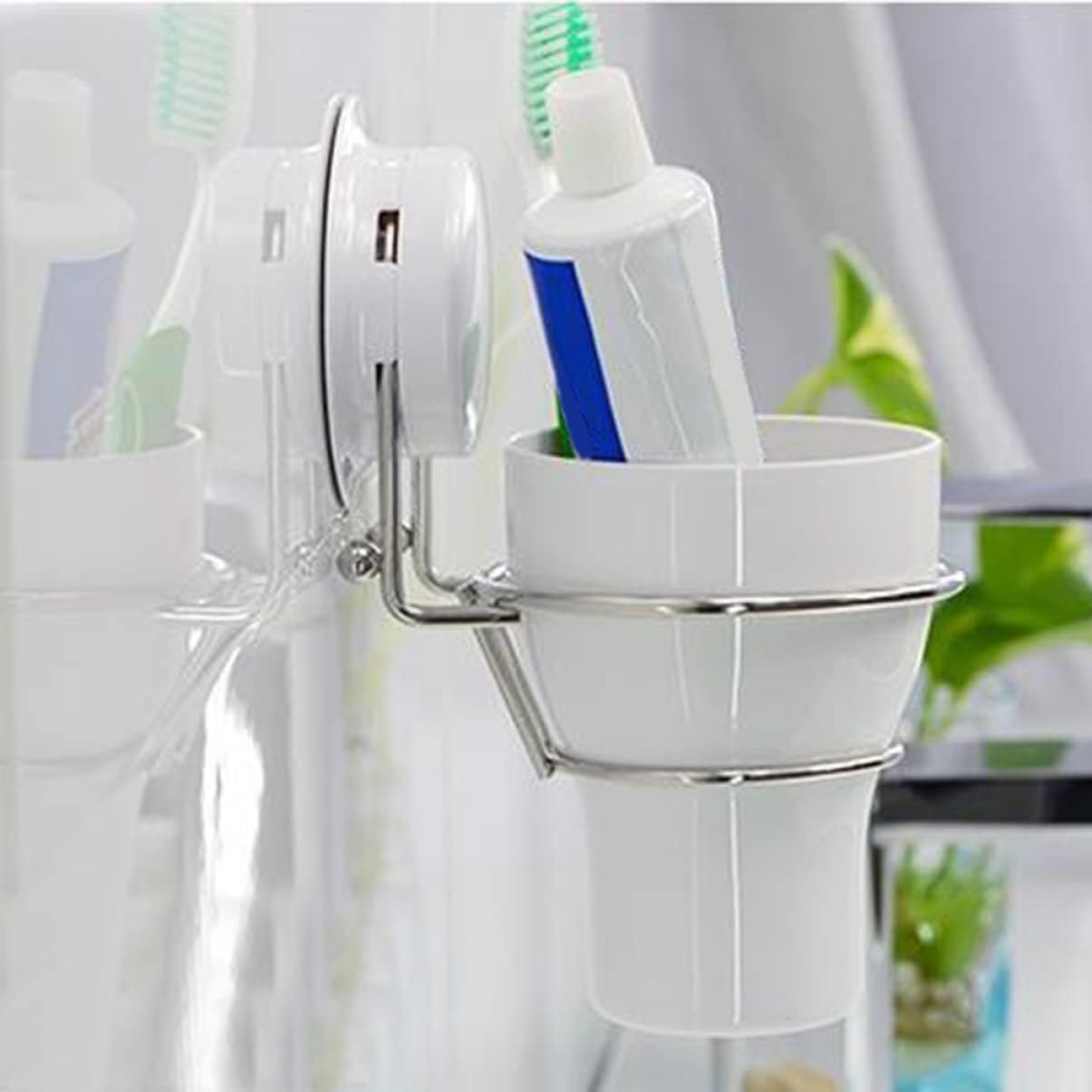 Suction Cup Toothbrush Holder for Bathroom