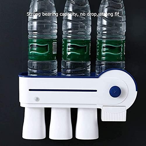Portable Automatic Toothpaste Dispenser Kit with 3 Toothbrush Slots Organizer