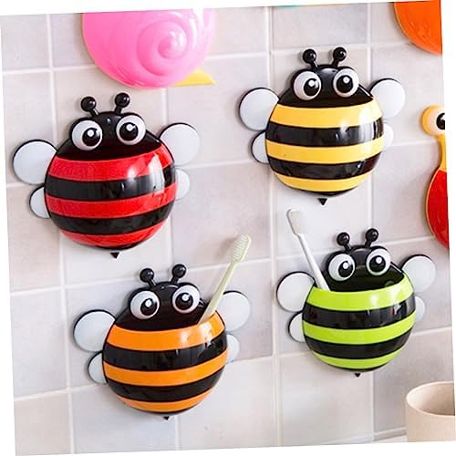 PrettyZOOM Wall Mount Suction Cup Toothbrush Organizer