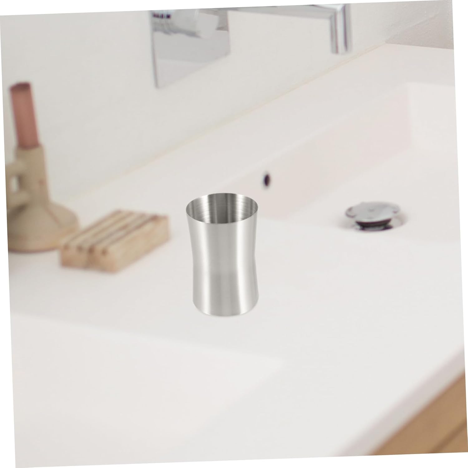 Stylish Stainless Steel Mouthwash Toothbrush Holder for Families