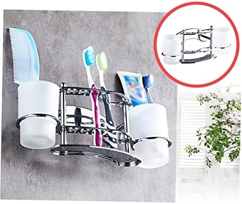 Stainless Steel Wall-Mounted Toothbrush Holder for Bathroom