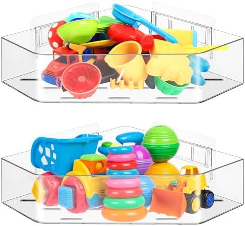Secure 2-Pack Bath Toy Holder