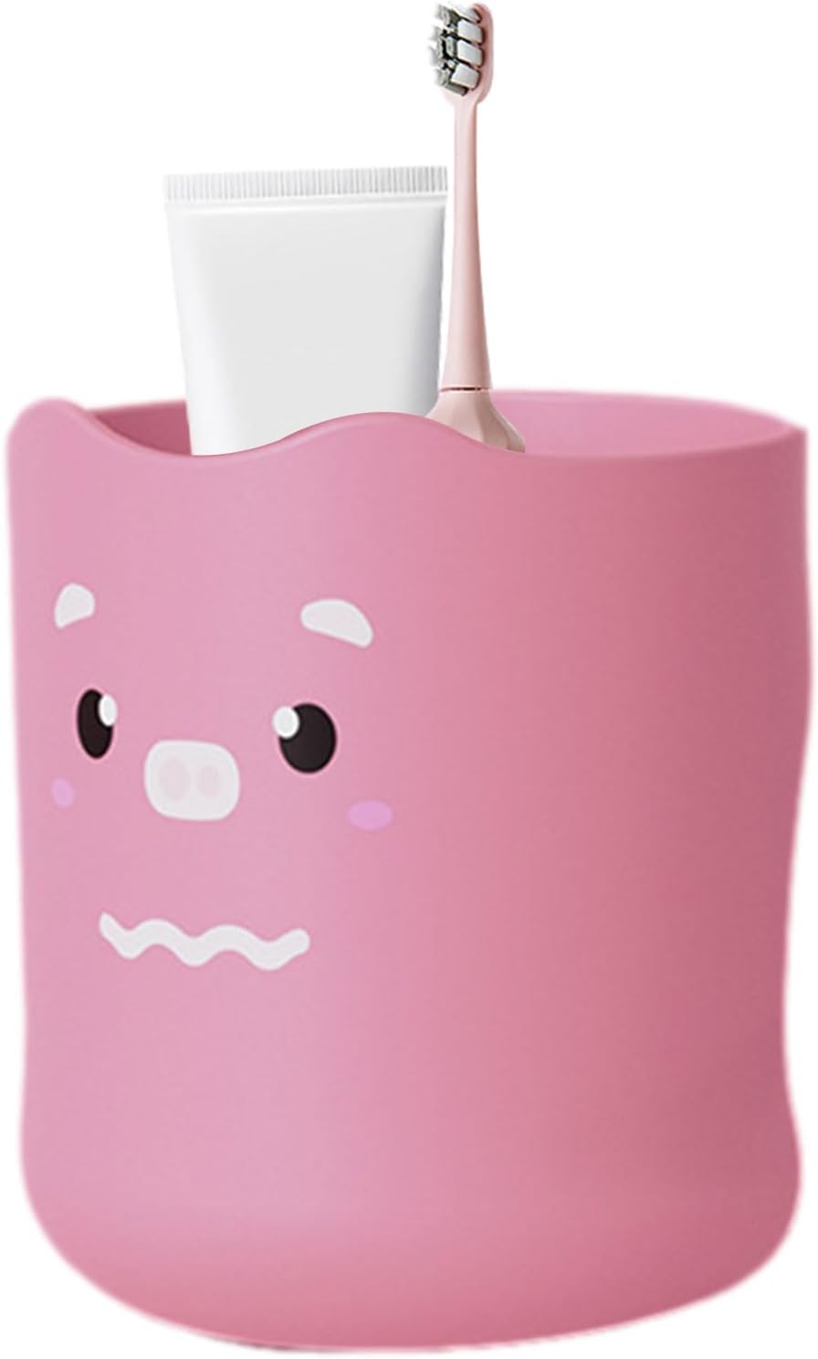 Kids Toothbrush Cup 300ml Cartoon Toothpaste Holder and Cup