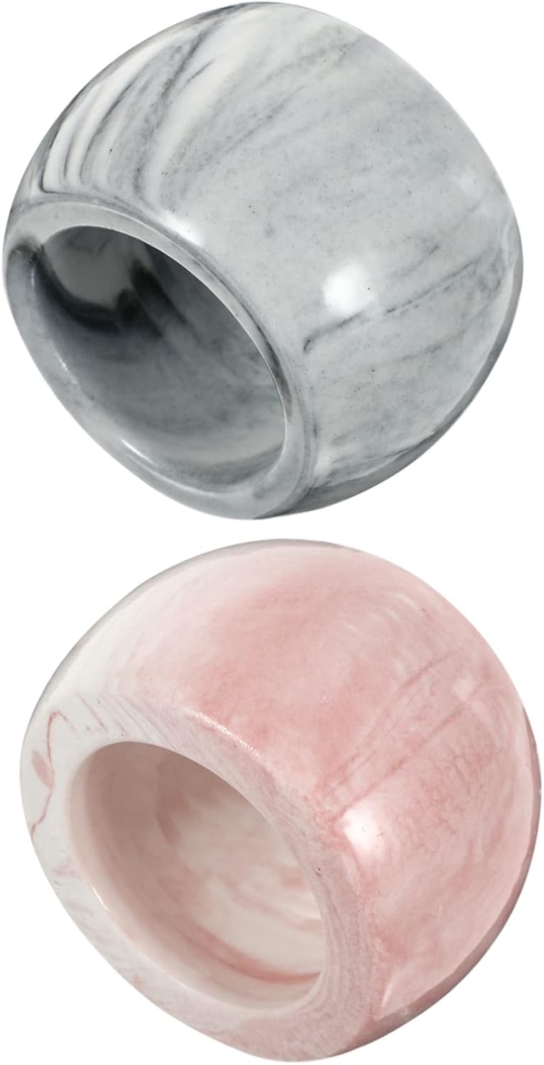 Stylish Marble Pattern 2-Piece Electric Toothbrush Holder