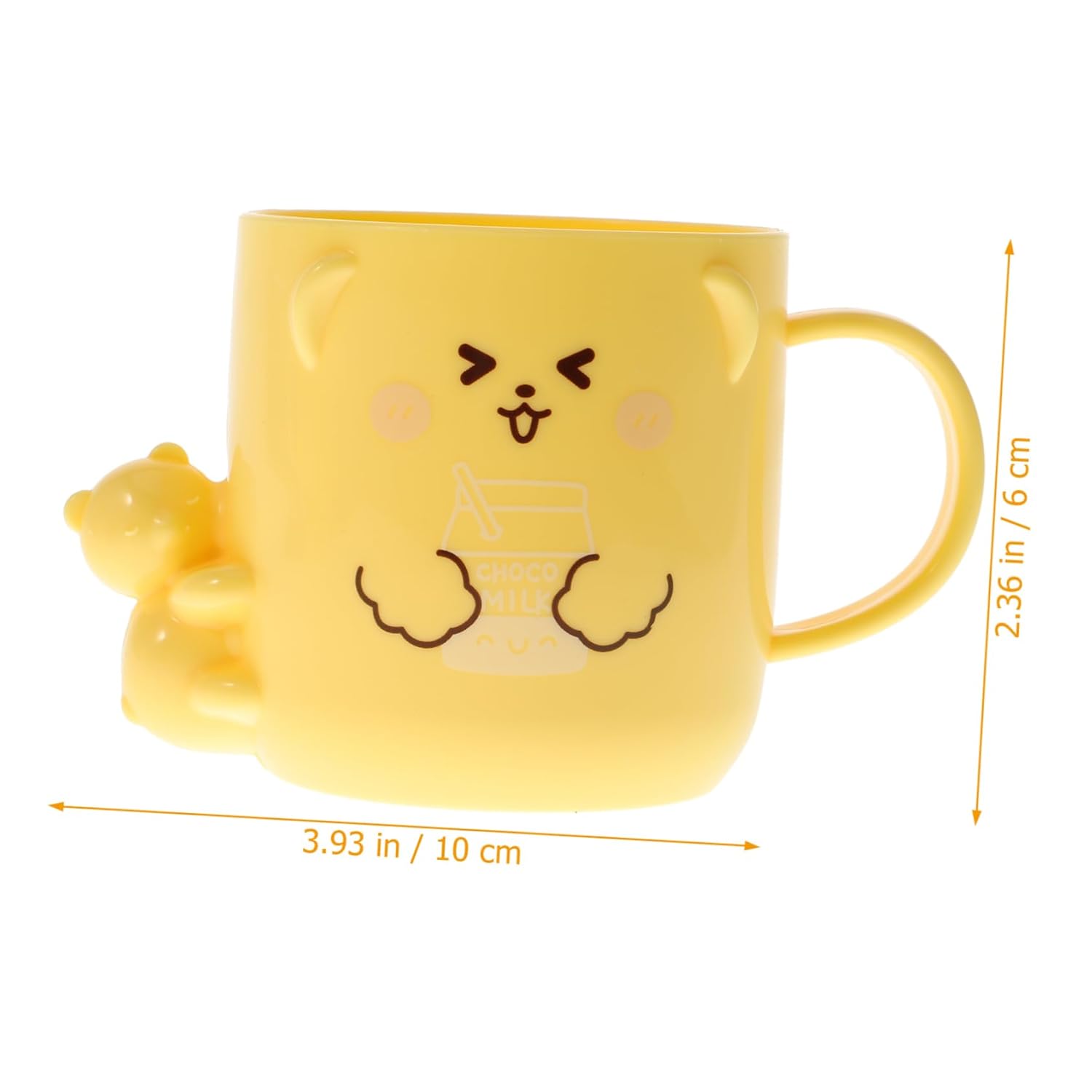 Adorable Bear Toothbrush Cup for Mouthwash 2-Piece Set