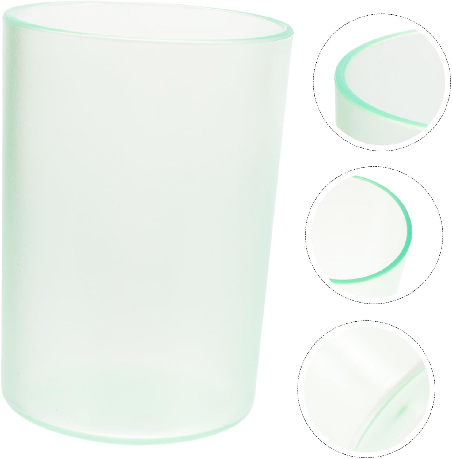 IWOWHERO Transparent Toothbrush Cup for Adults