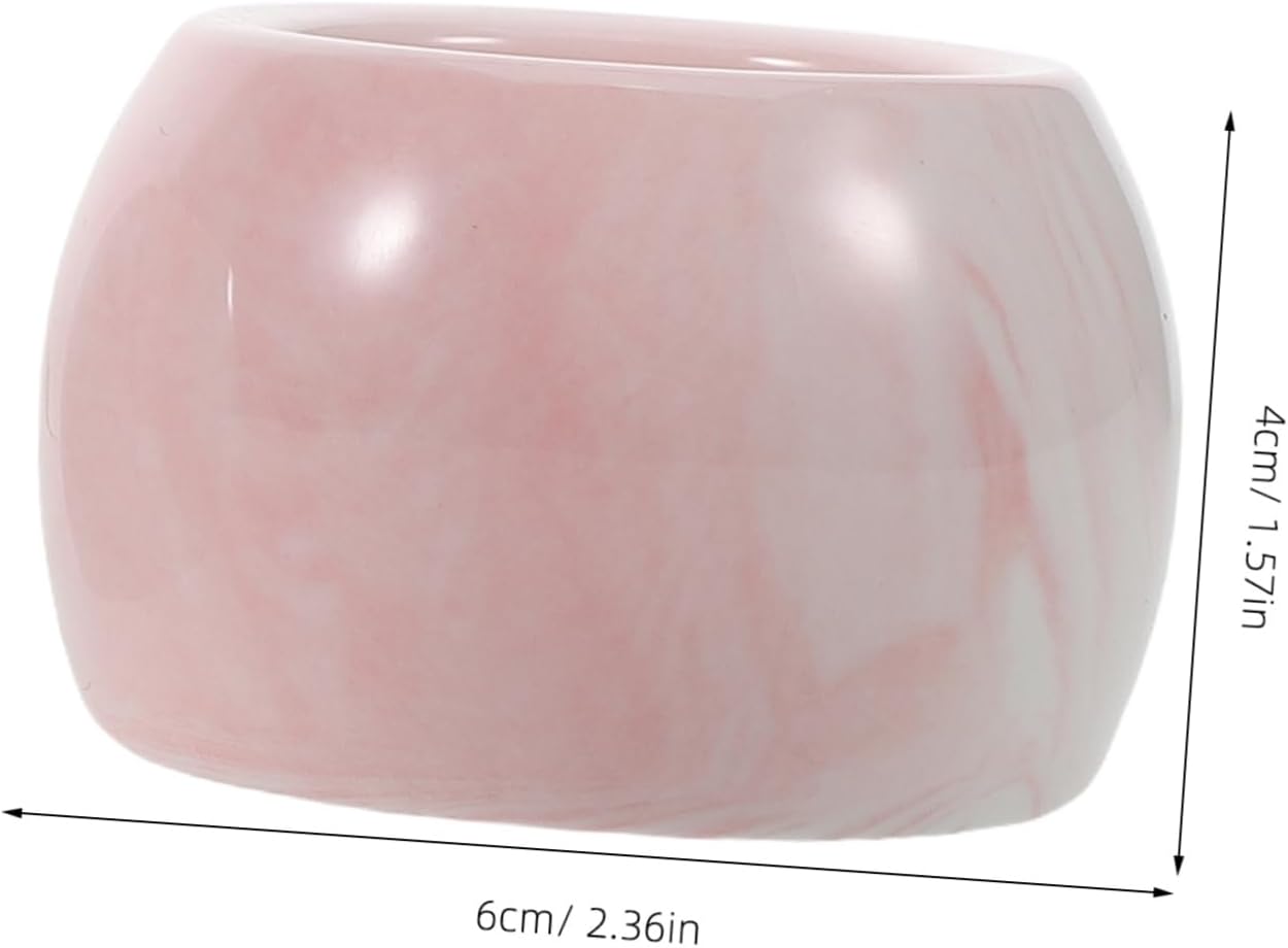 Sturdy Marble Pattern Toothbrush Holders for Kids Portable Bathroom Organizer