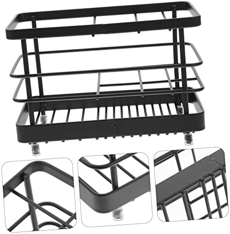 Unomor Toothbrush Drain Rack Metal Functional Tidy Shower Holder