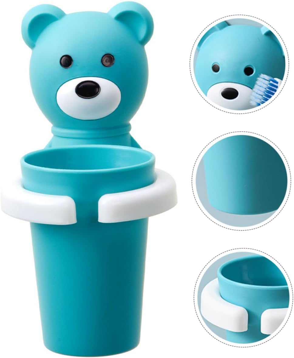 Love Your with Beavorty - Wall-Mounted Cartoon Toothbrush Organizer for Kids