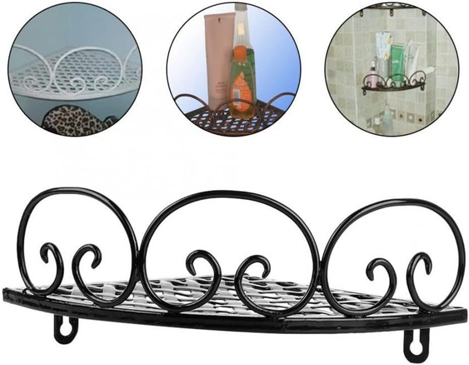 BAHELS Corner Shower Caddy Iron Art Storage Rack