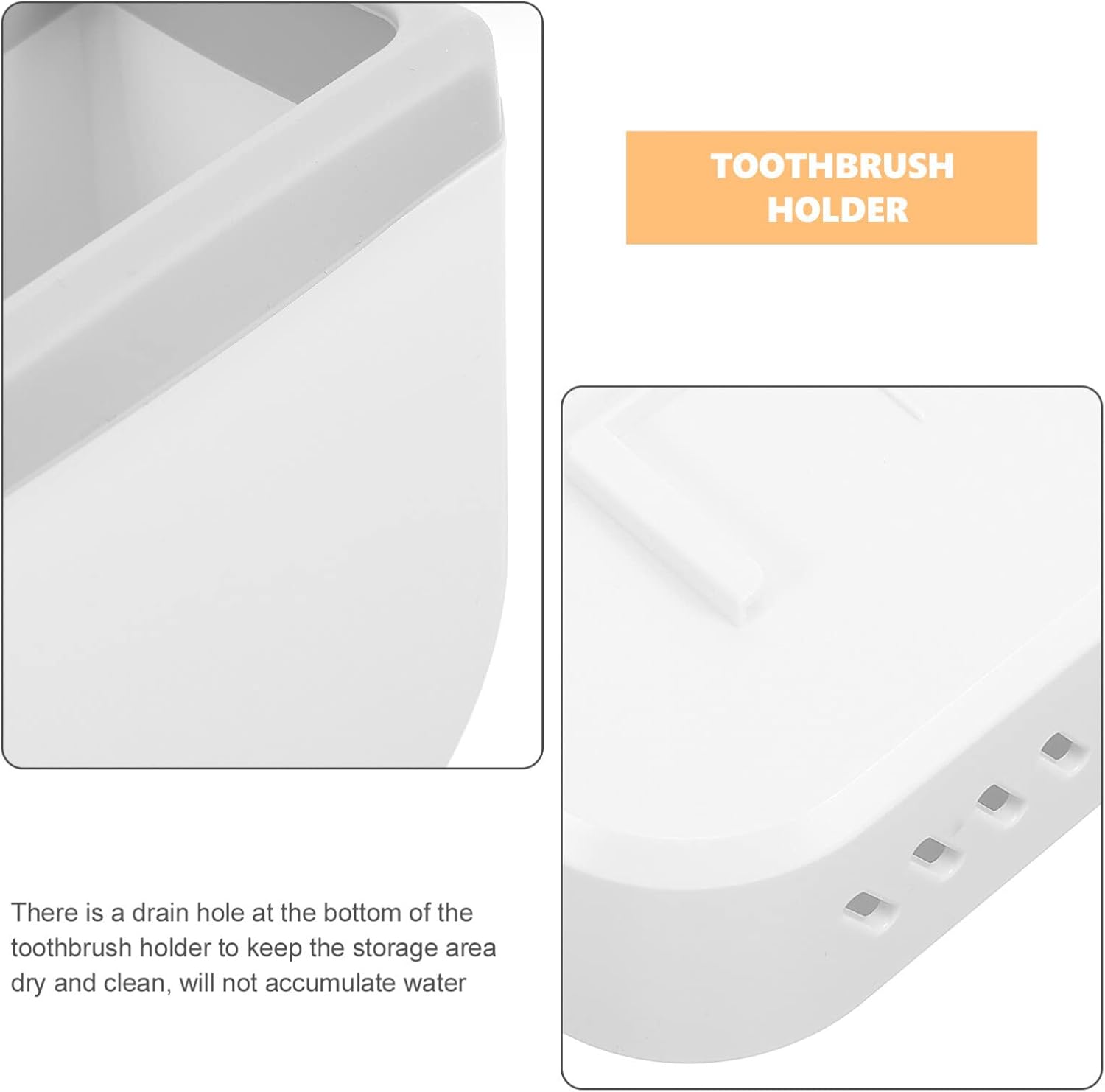 Cabilock Wall-Mounted Electric Toothbrush Holder Drain-Free