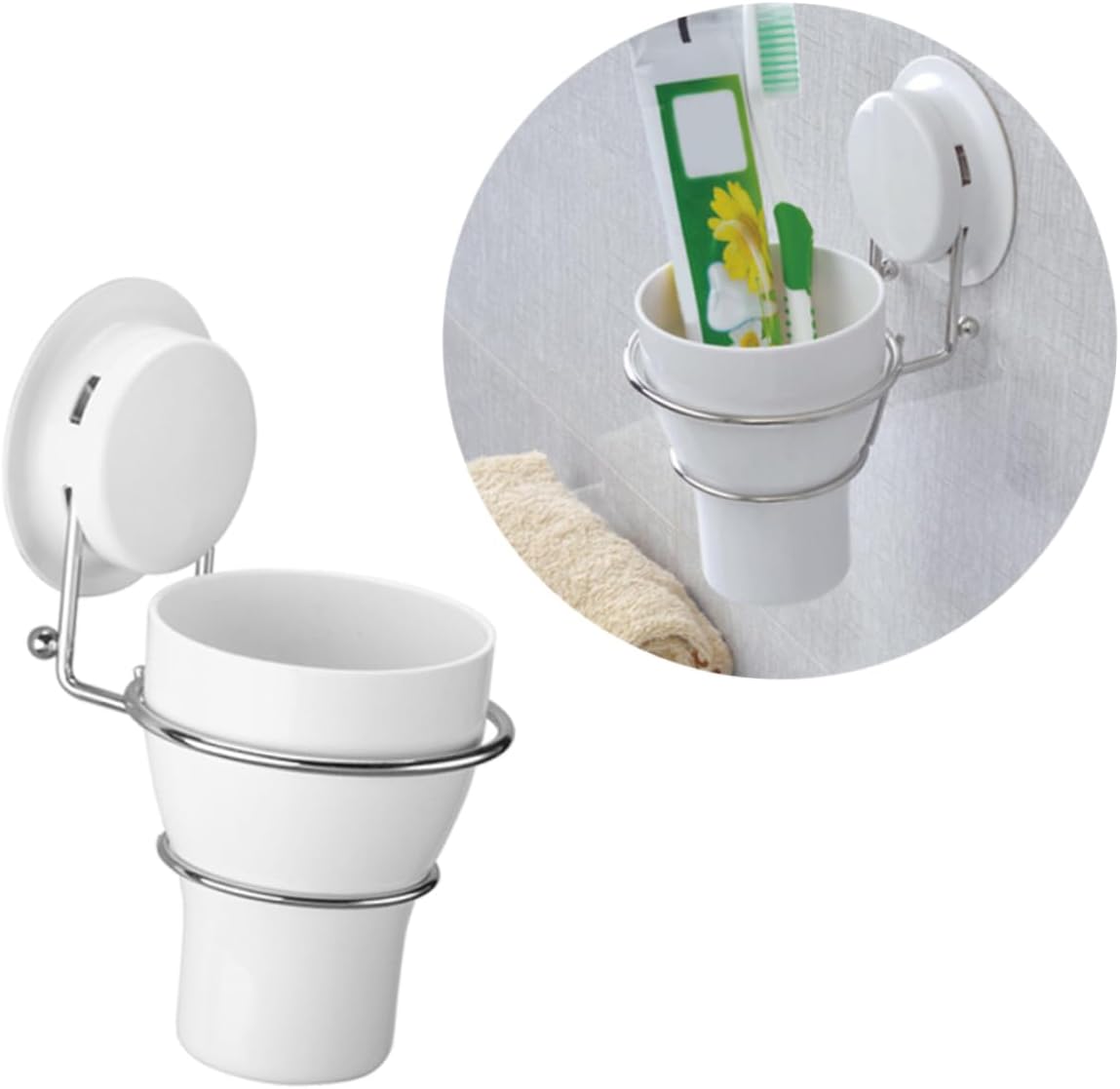 YardenfunSpace-Saving Suction Cup Gargle Cup Holder