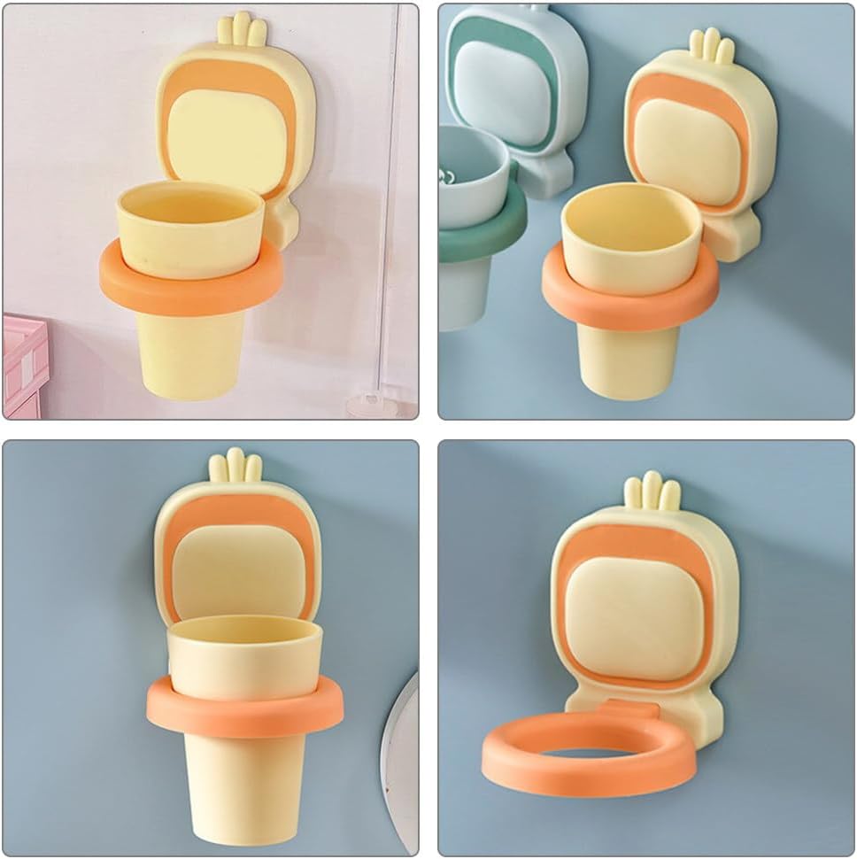 1set Wall-Mounted Toothbrush Holder for Boys and Girls