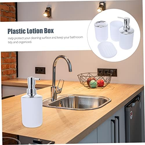 VALICLUD 1Set Plastic Bathroom Accessories Soap Plate Lotion Bottle Toothbrush Holder