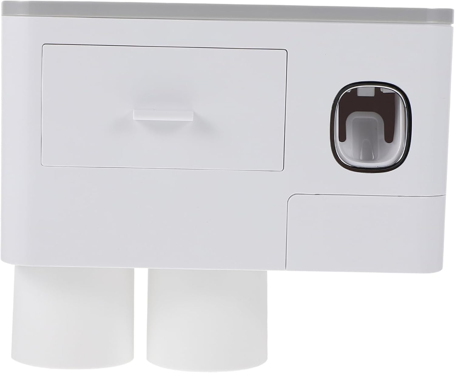 Wall-Mounted Family Toothbrush Holder With Automatic Toothpaste Squeezer