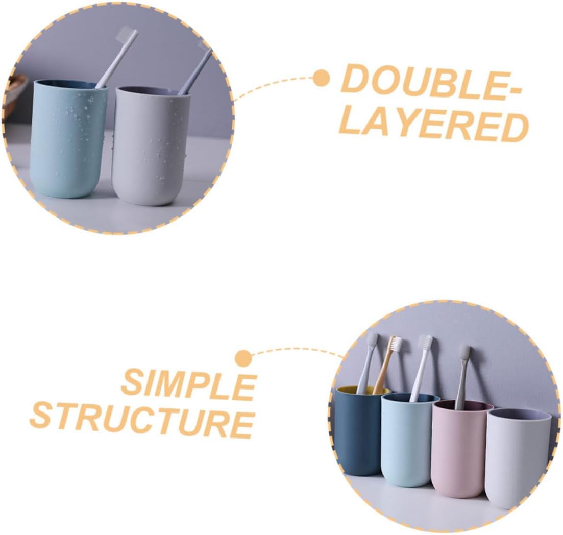 DECHOUS Eco-Friendly Toothbrush Holder for Couples Kids Portable Stylish Design