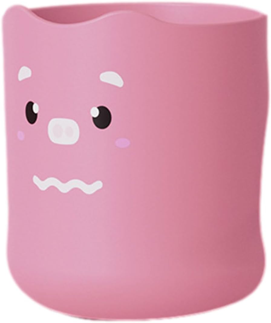 Safe Fun KSIEE Kids Toothbrush Cup Cartoon Toothpaste Holder for Children