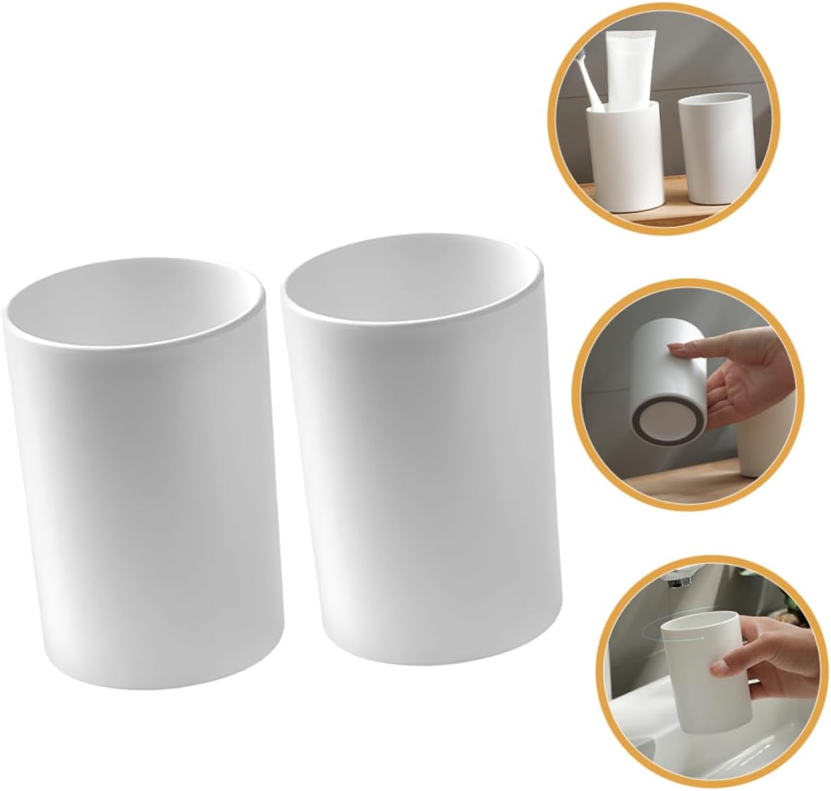 Reusable Toothbrush Holder Mugs