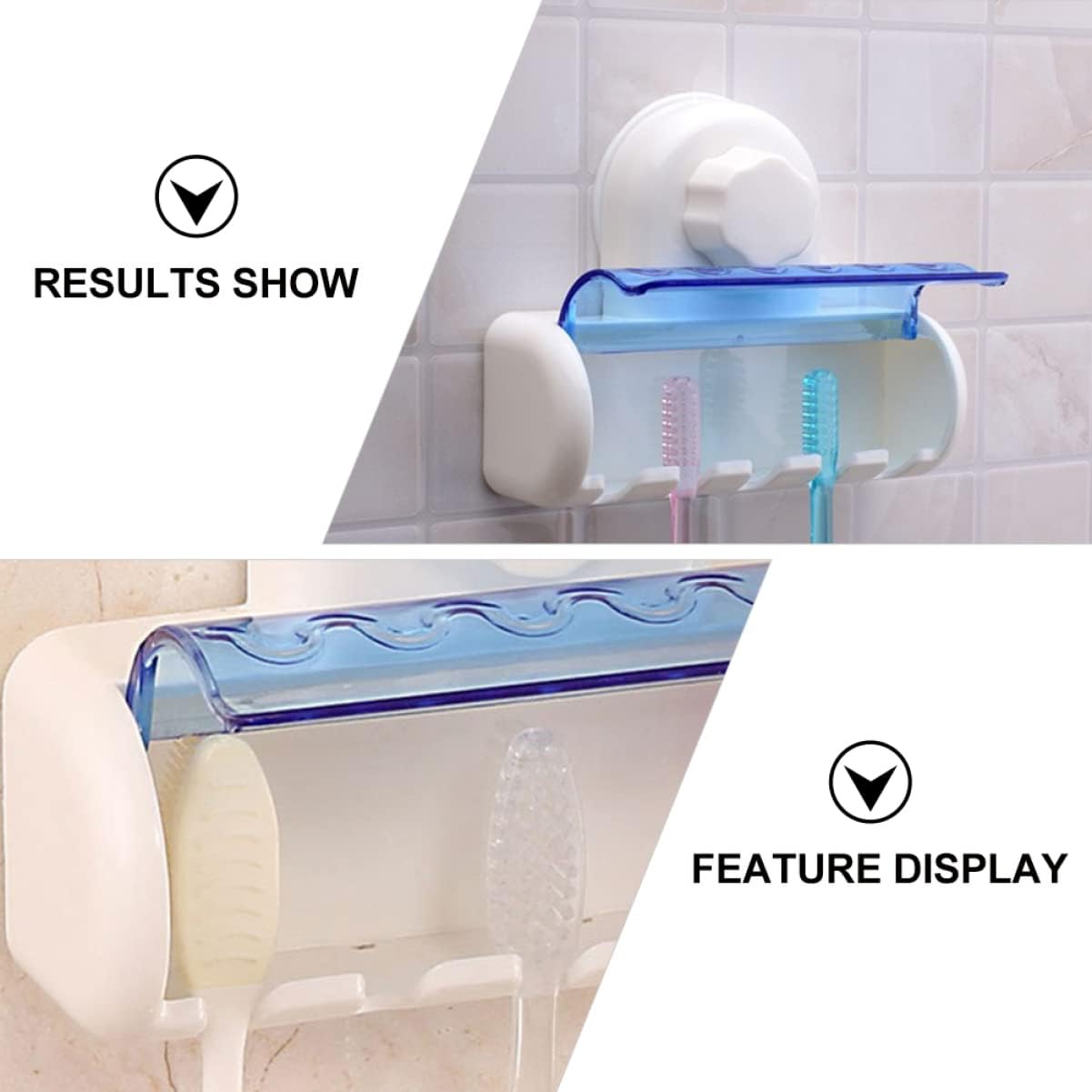 5-Brush Wall-Mounted Holder with Cover