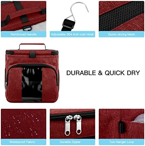 Bukere Portable Shower Caddy with Phone Holder Skincare Compartment