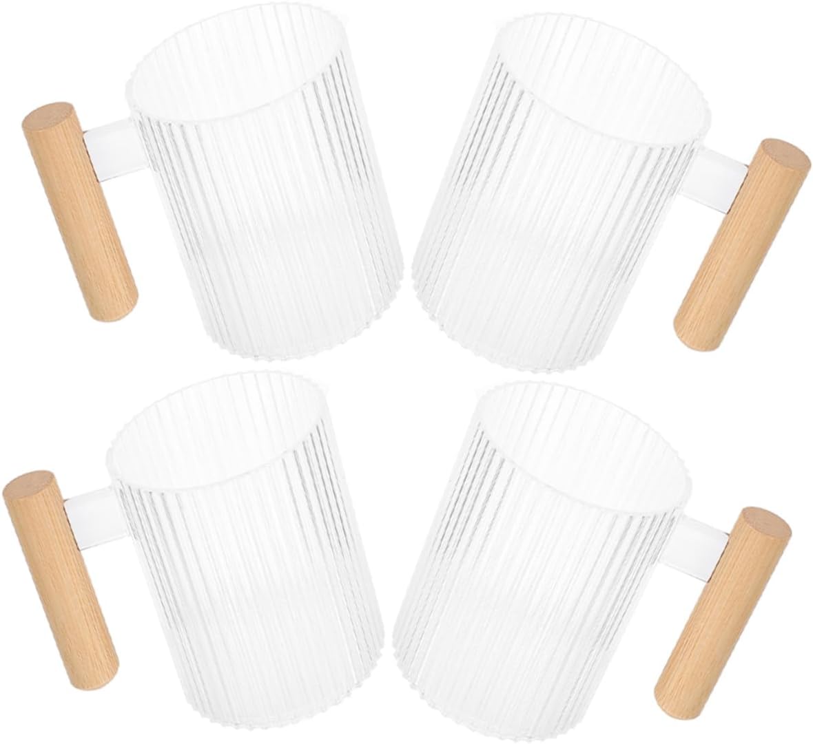 4-Piece Transparent Travel Tumbler Toothbrush Holder