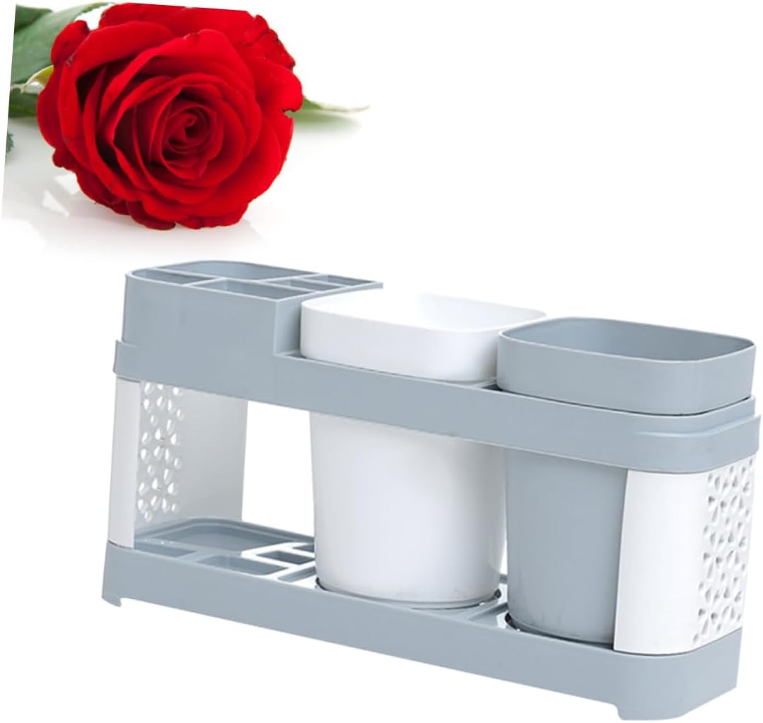 Cup Holder - Toothbrush Mouthwash Container Organizer