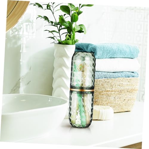 Dual-Function Toothbrush Mouthwash Holder