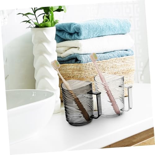 Ergonomic Handle Toothbrush Holder Cups