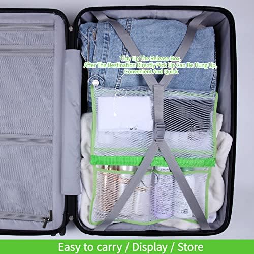 GUMQDD 6 Storage Pockets Mesh Shower Caddy