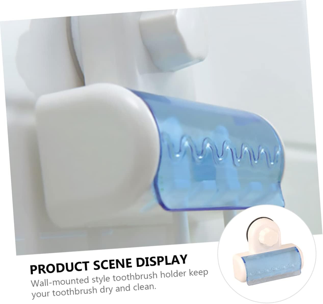 Elegant Wall-Mounted Toothbrush Holder with Suction Cup