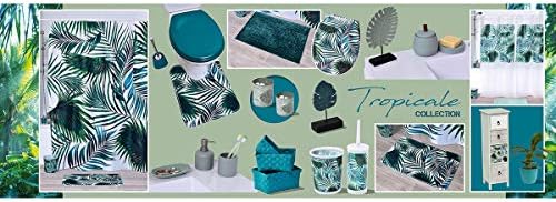 EVIDECO Bath Tumbler Holder Tropical Leaves Design