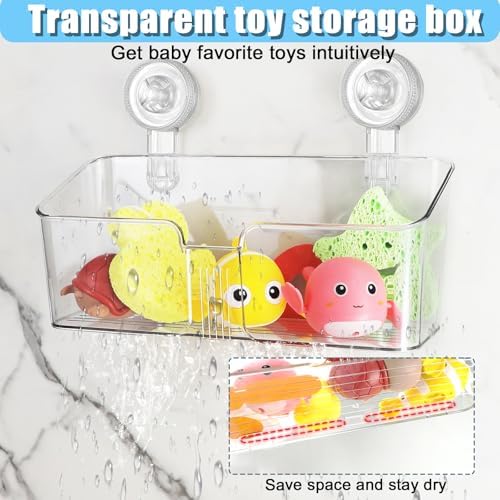 2 Pcs Bath Toy Storage Holder for Bathtub