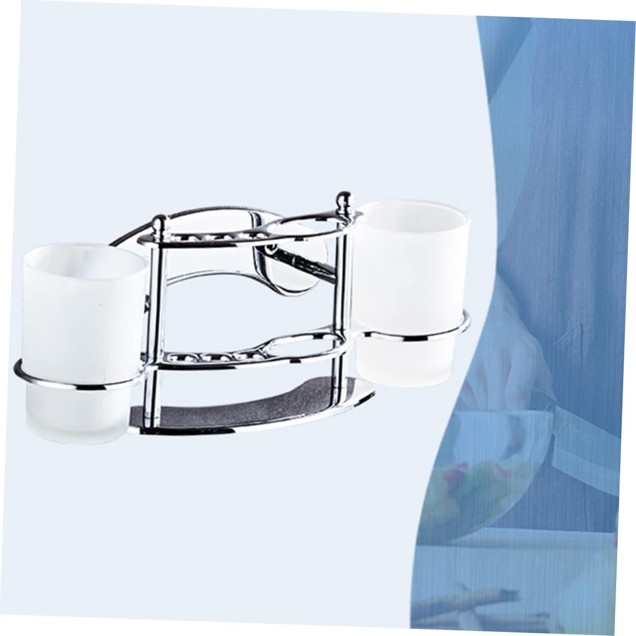 Stainless Steel Wall-Mounted Toothbrush Holder for Bathroom