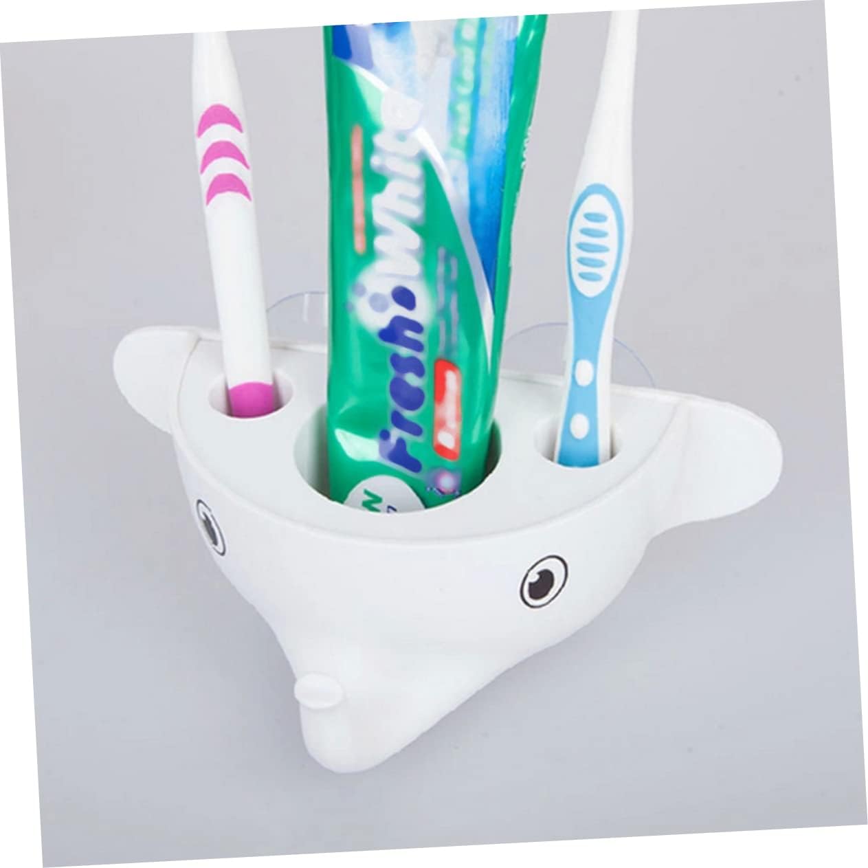 Elephant-Shaped Suction Cup Toothbrush Organizer