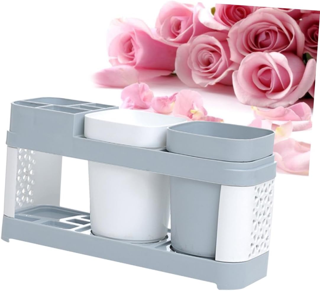 Cup Holder - Toothbrush Mouthwash Container Organizer