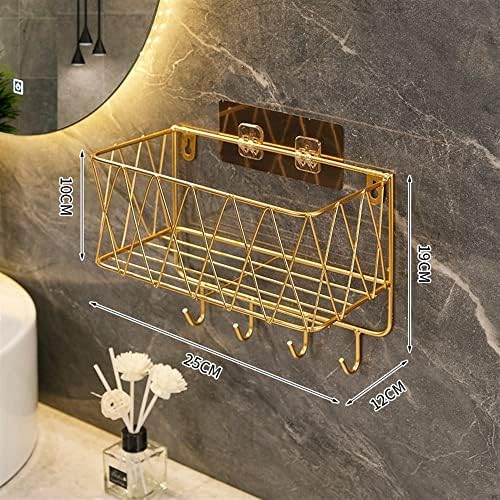 Stylish Black No-Drill Shower Caddy for Bathroom Organization