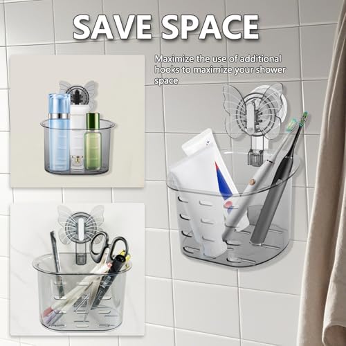Suction Toothbrush Holder QENWKXZ - Drill-Free Space-Saving Easy to Mount