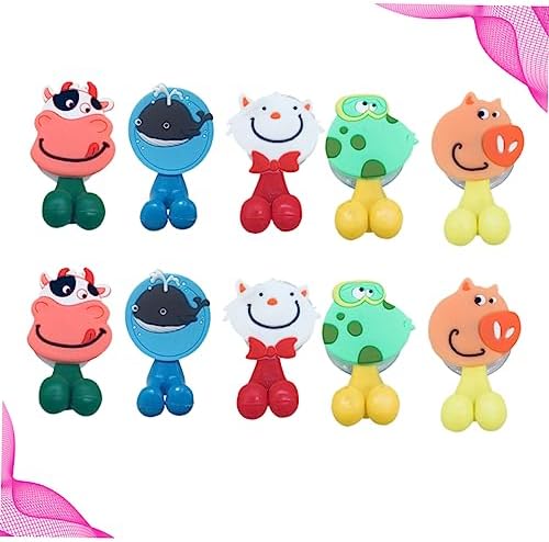 10pc Cartoon Wall Toothbrush Holder for Kids