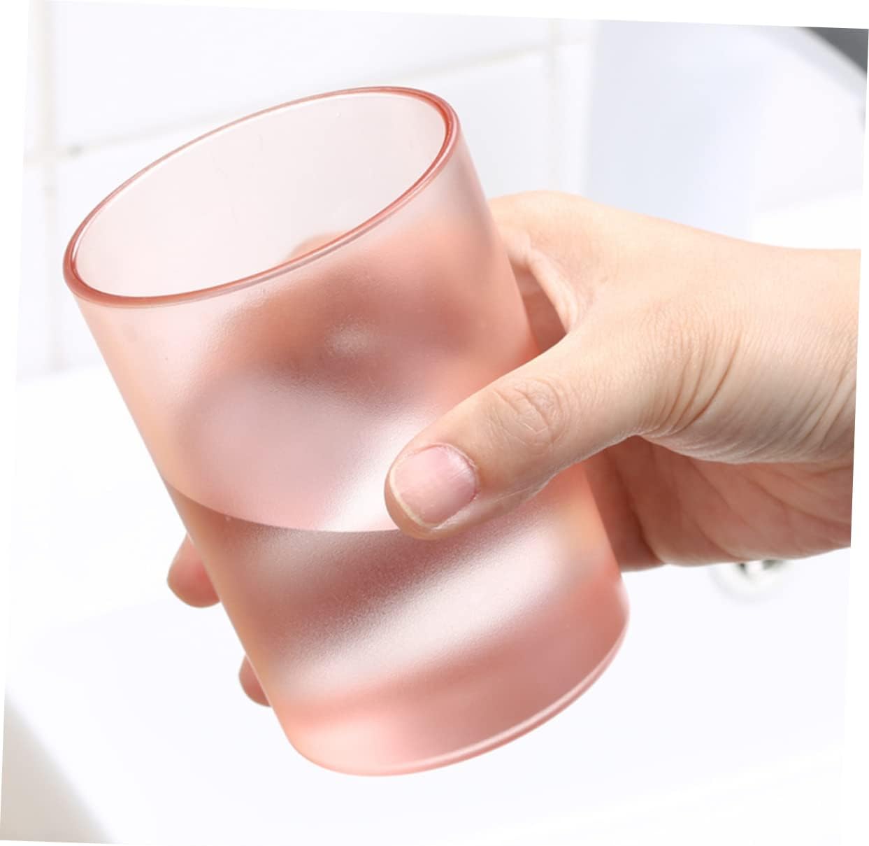 Elegant Transparent Toothbrush Cup for Adults and Kids