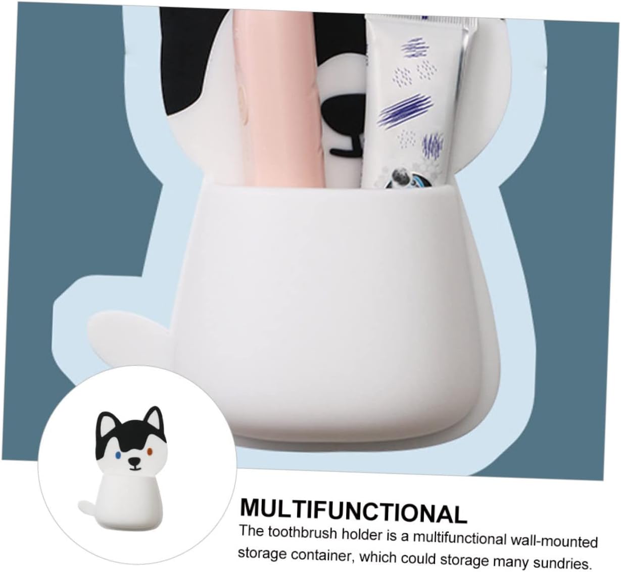 ABOOFAN Wall-Mounted Toothbrush Holder Stylish and Durable