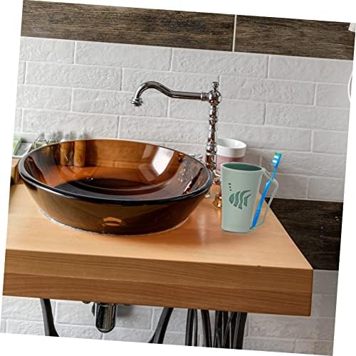 Two-Piece BAZEITFLOW Toothbrush Holder PE Material Strong Practical Bathroom Organizer