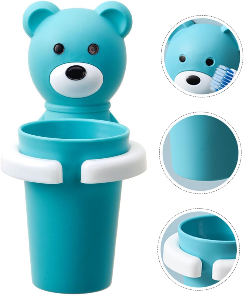 NOLITOY Meowth Tooth Brush Mouth Wash Organizer for Kids
