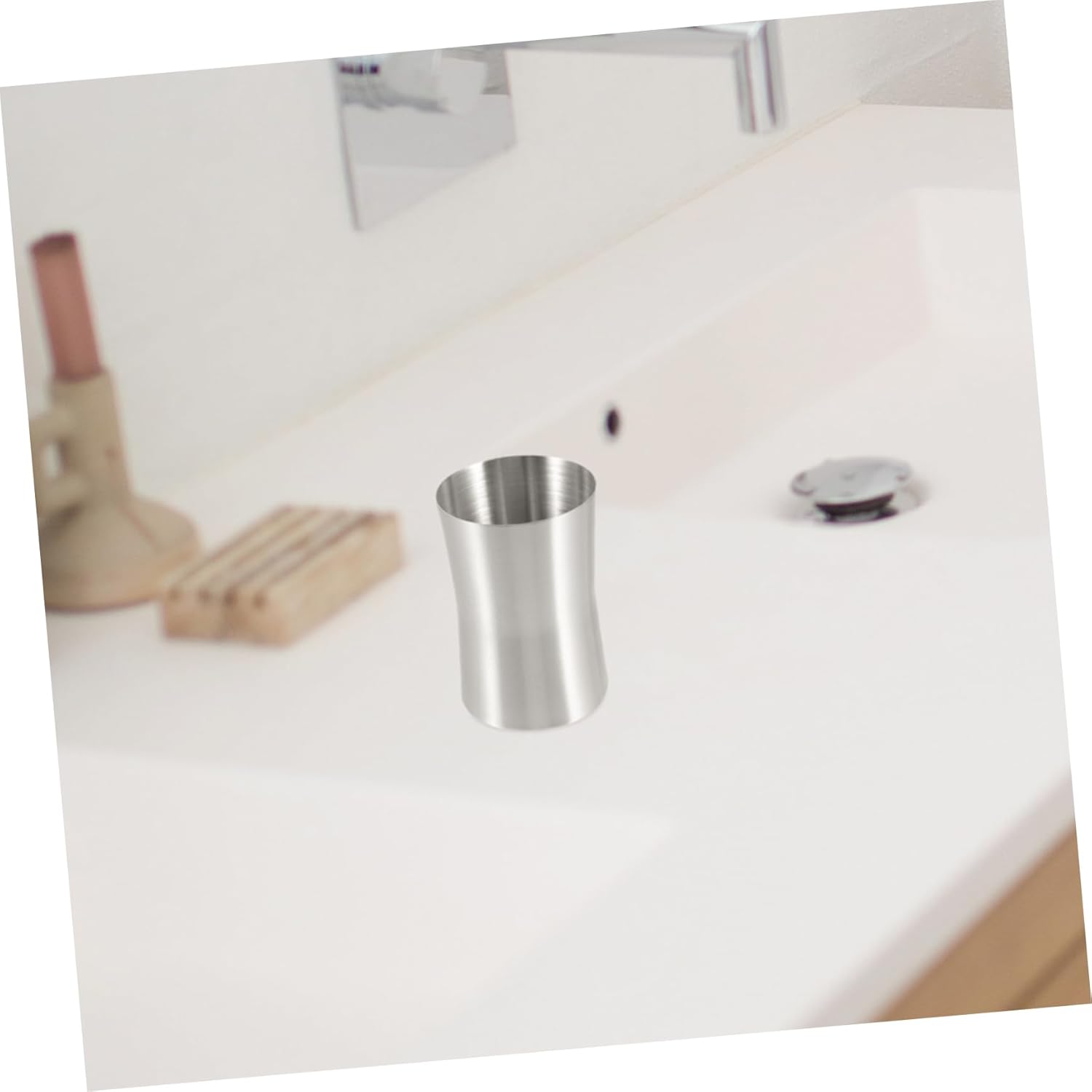Stainless Steel Toothbrush Cup for Bathroom Travel Family Use