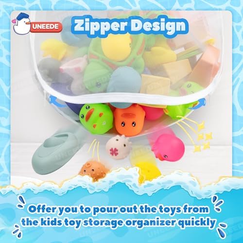 UNEEDE Wall-Mounted Bath Toy Organizer