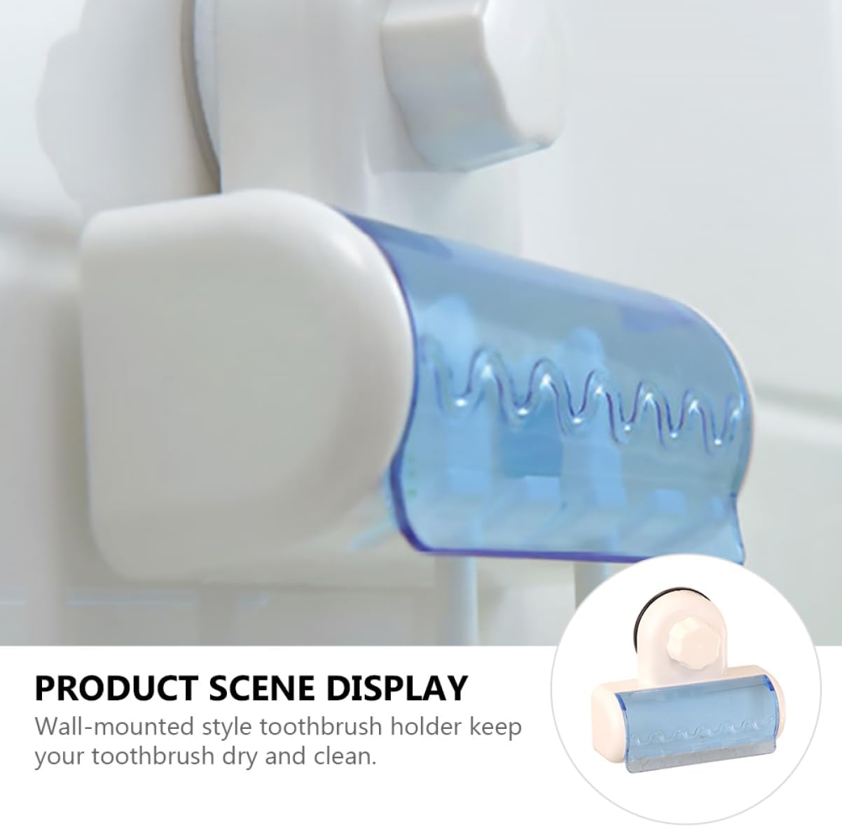 5-Brush Wall-Mounted Holder with Cover