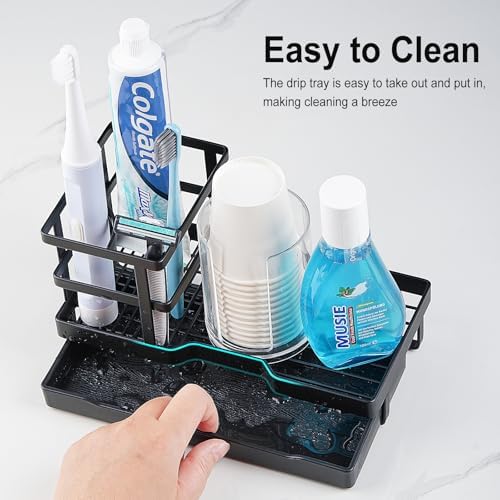 Stylish Toothbrush Swab Holder Set for Bathroom