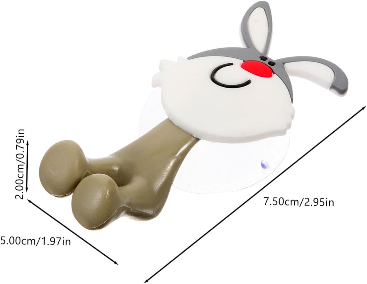 Ciieeo Cute Rabbit Toothbrush Holder Suction Cup Rack for Kids