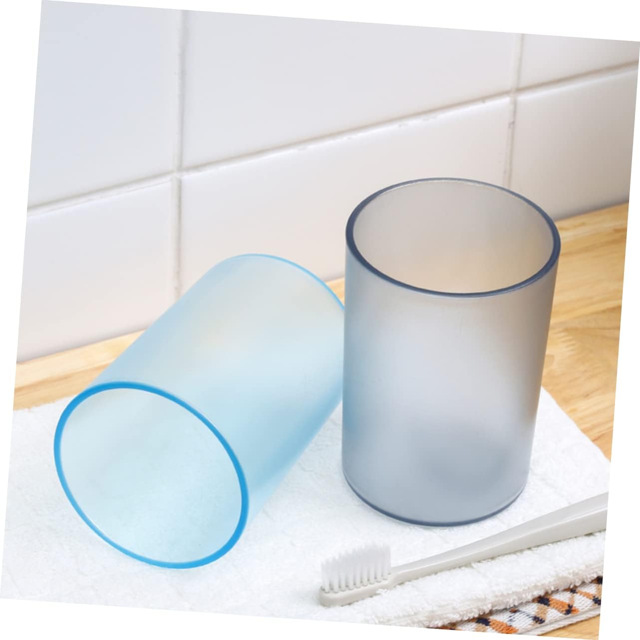 WOONEKY Toothbrush Cup for Boys and Girls