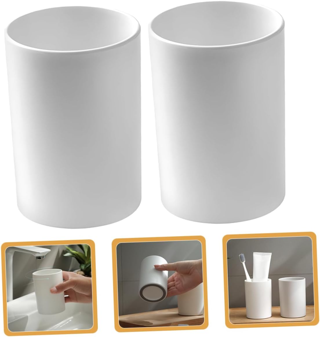 Reusable Toothbrush Holder Mugs